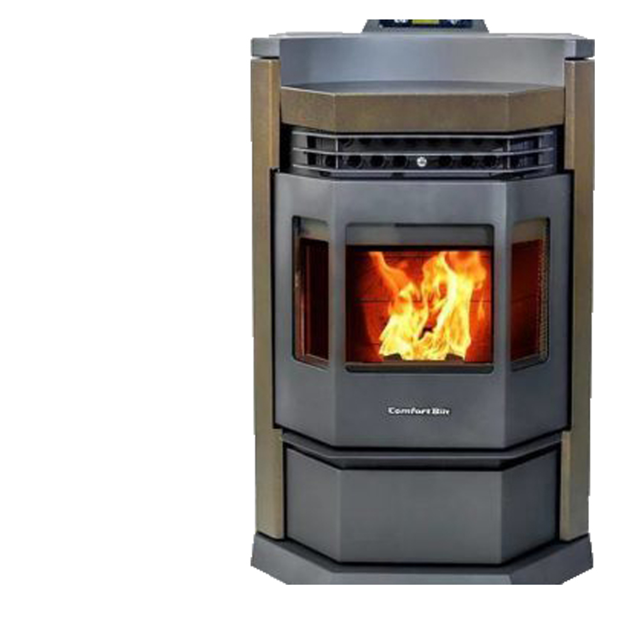 ComfortBilt, Pellet Stove, Heat Output 41000 Btu/hour, Heating Capability 2800 ft², Model# HP22N-Brown